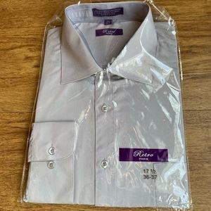 Retro Paris Menswear Button Down Shirt